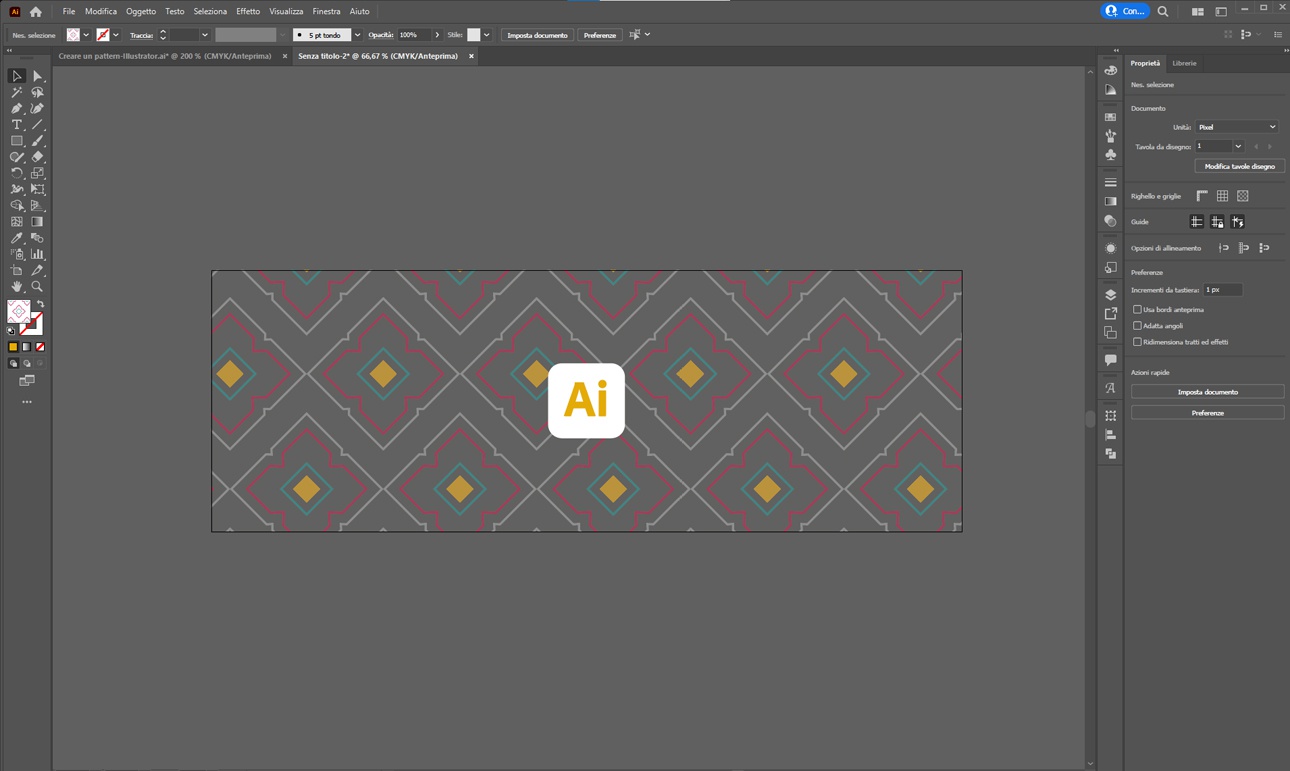 How to create pattern on Illustrator? | Oppaca