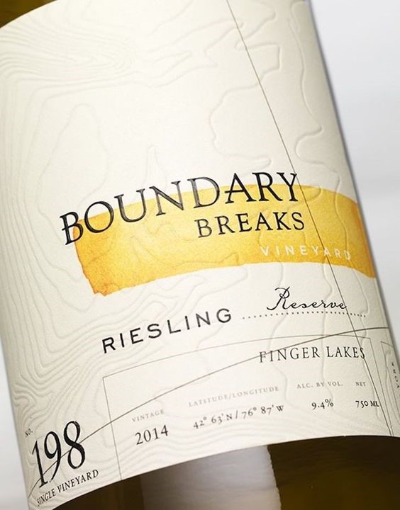 Boundary Breaks Wine Label