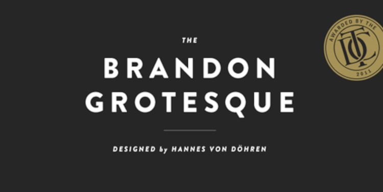 Brandon Groteske font