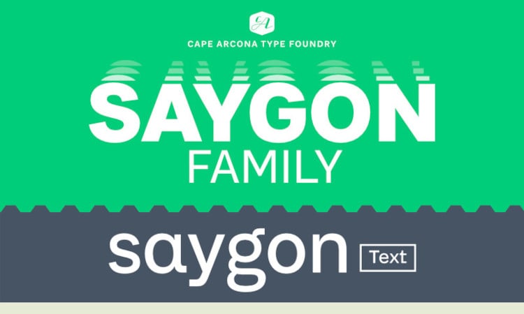 CA Saygon Text font