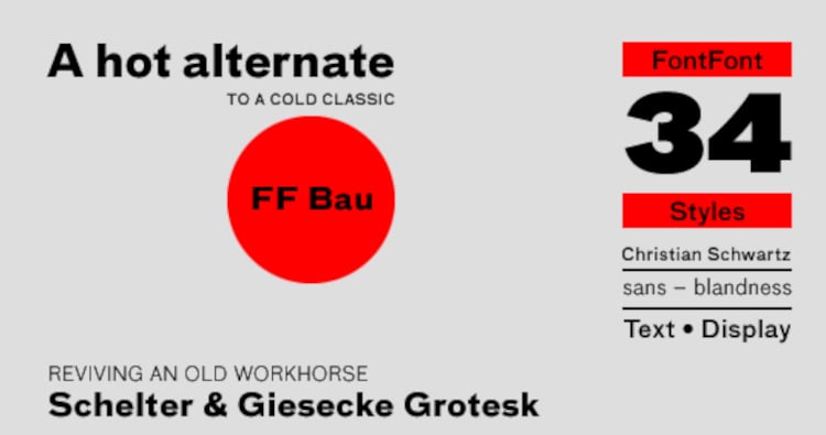 FF Bau font