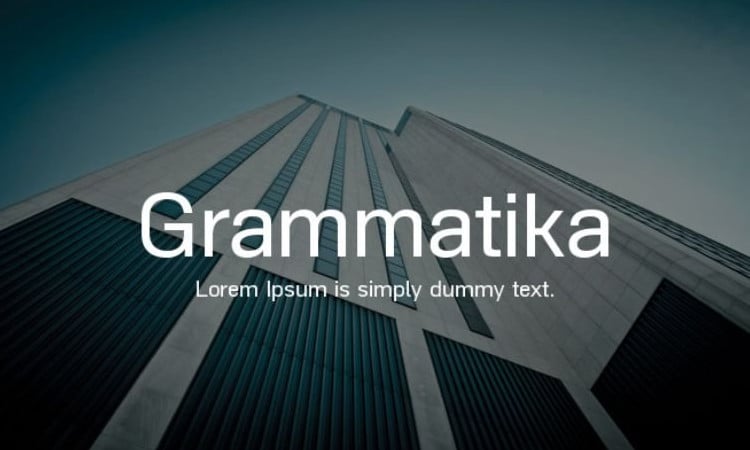 AS Grammatika  font