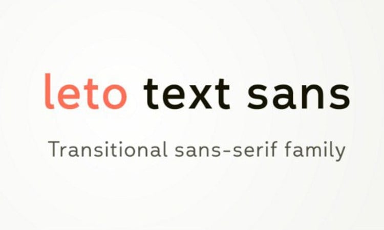 Leto Text Sans Font