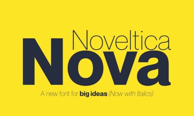 Noveltica Nova Pro font