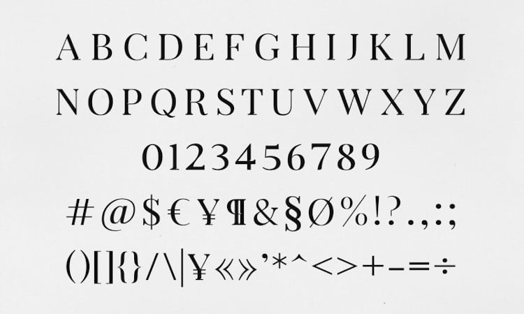 Font serif